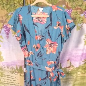 A New Day floral wrap dress